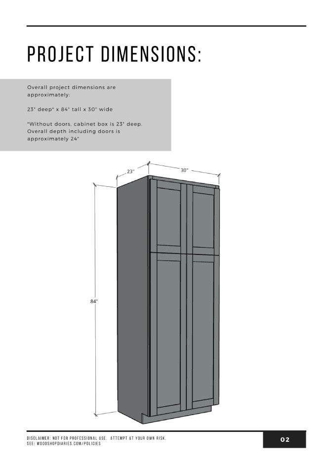 Pantry Building Plans Diaries