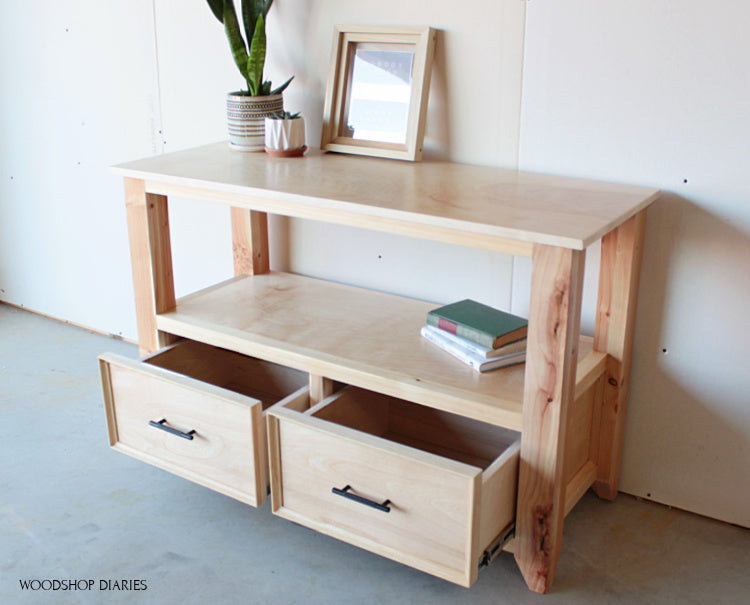 Basic Shelf with Drawers Plan Diaries