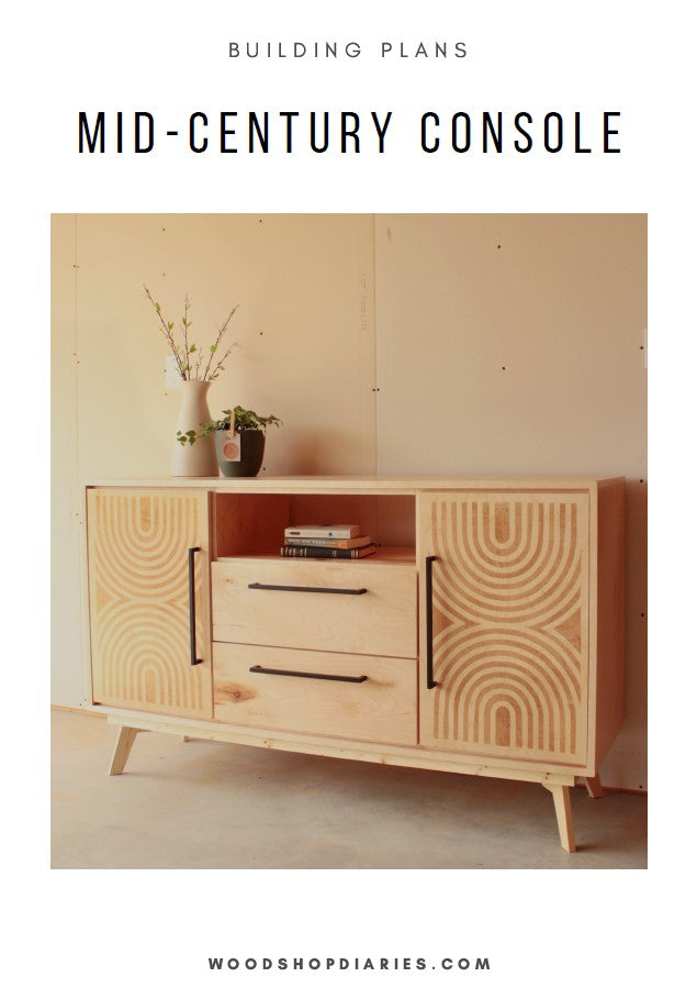 DIY Mid Century Modern Dresser Console