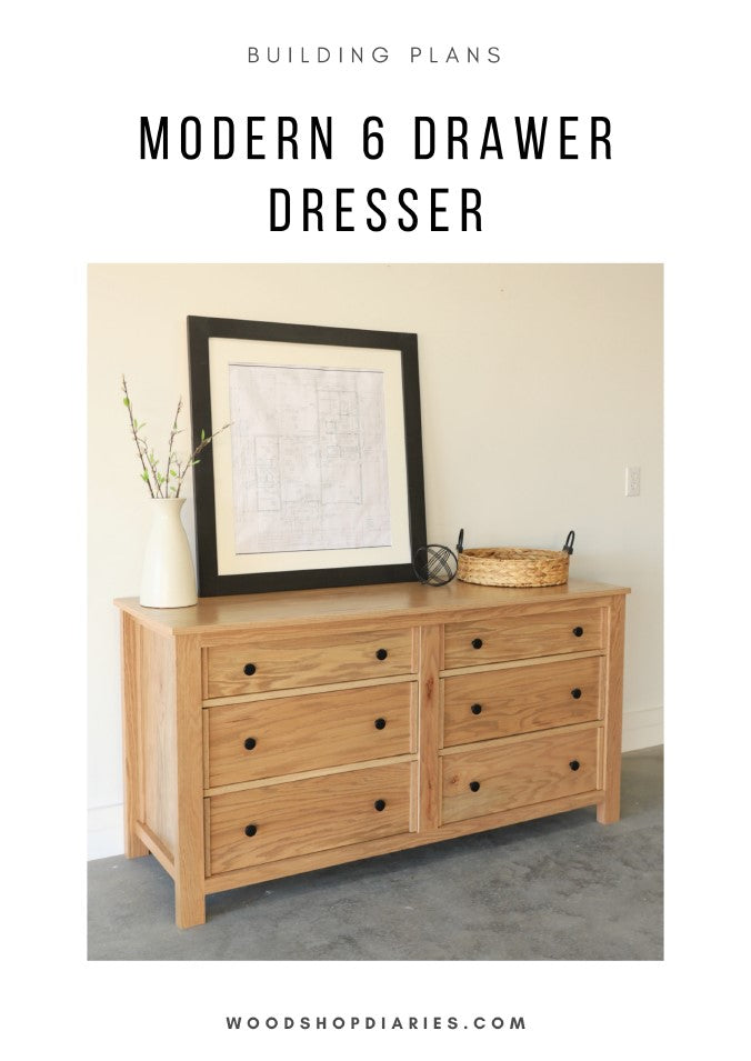 modern simple dresser Modern 6-Drawer Dresser