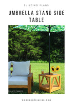 Load image into Gallery viewer, Umbrella Stand Side Table Plans
