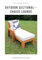 Load image into Gallery viewer, Modular Outdoor Sectional Plans--Individual Pieces
