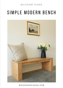 Chunky Modern Bench Plans
