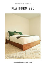 Load image into Gallery viewer, Simple Platform Bed Frame Plans
