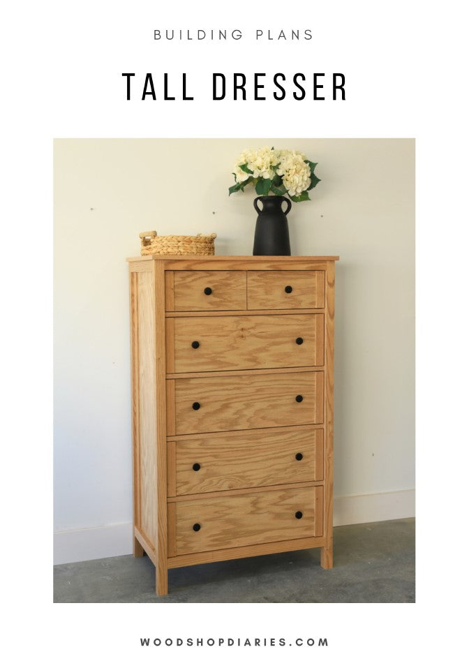 Tall Chest of Drawers Dresser Plan