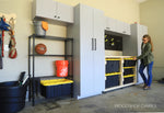 Load image into Gallery viewer, Garage Cabinets with Tote Storage Workbench Plans
