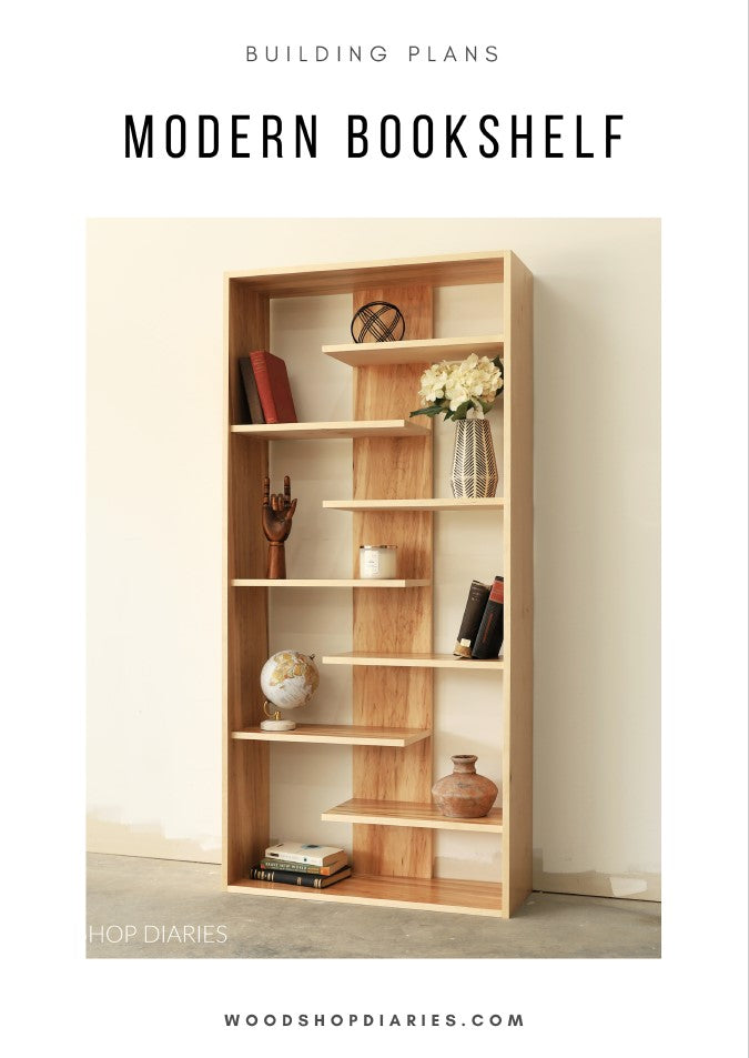 Modern Bookshelf Building Plans