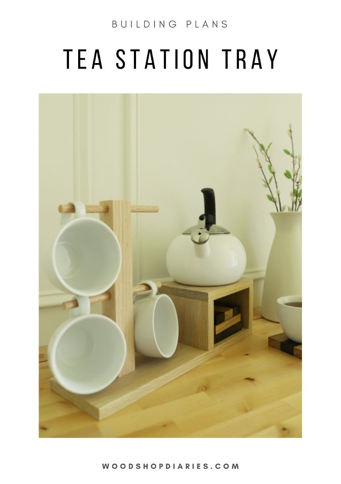 Tea Station Tray with Mug Holder Plans – Woodshop Diaries