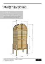 Load image into Gallery viewer, Arched Cabinet Building Plans
