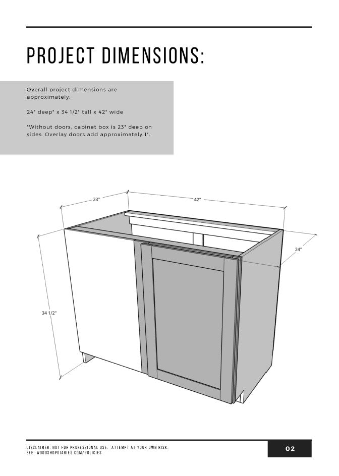 Blind Corner Cabinet Building Plans