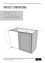 Load image into Gallery viewer, Blind Corner Cabinet Building Plans
