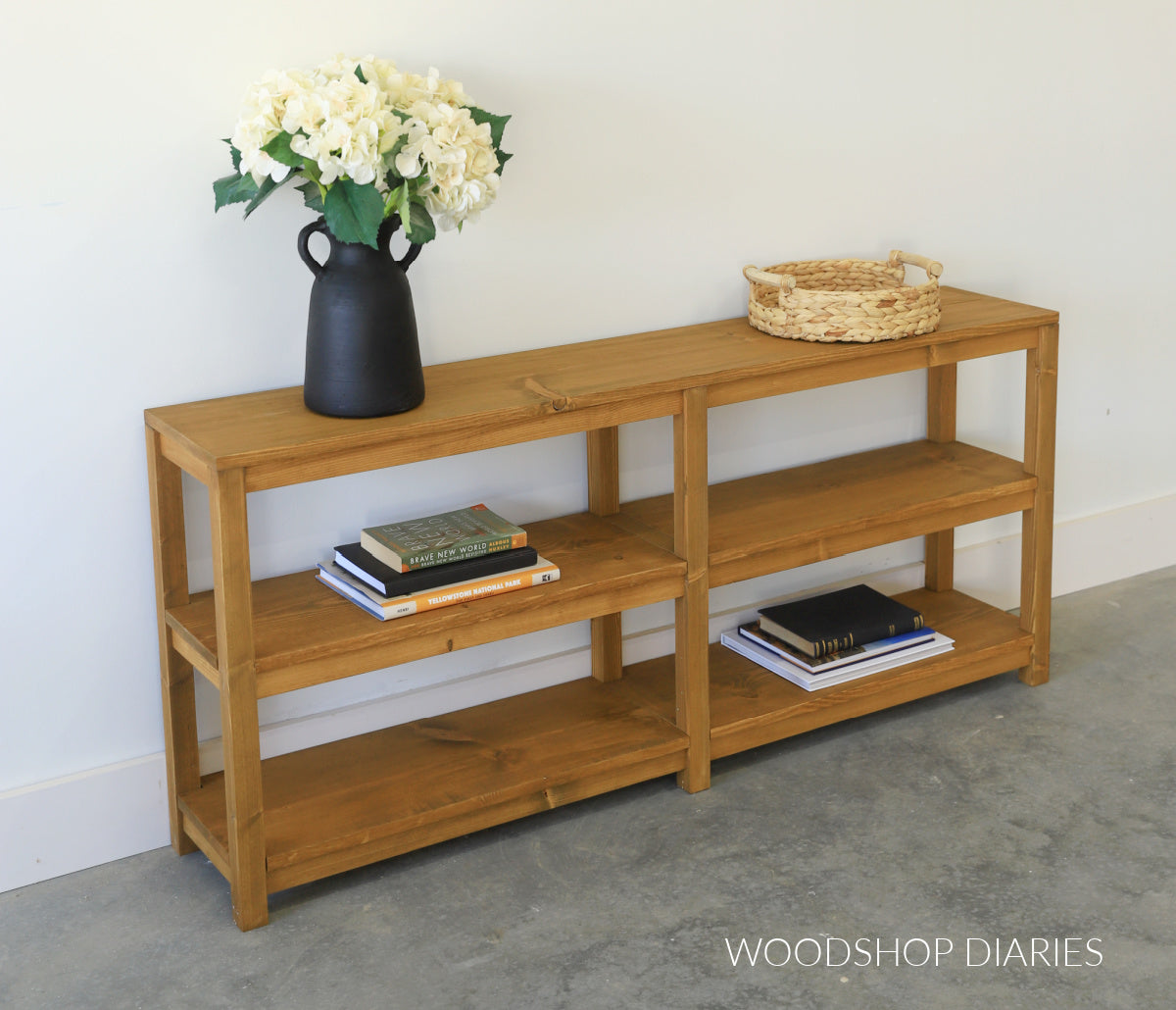Console Shelf Sofa Table Plans