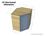 Load image into Gallery viewer, Corner Wall Cabinet Plans

