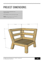 Load image into Gallery viewer, Modular Outdoor Sectional Plans--Individual Pieces
