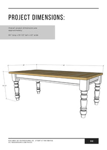 Dining Table Building Plans