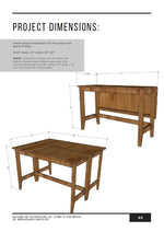 Load image into Gallery viewer, Expandable Drop Leaf Table Building Plans
