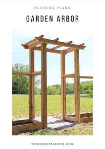 wooden trellis with gate Garden Arbor Plans With Optional Gate – Woodshop Diaries