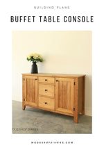 Load image into Gallery viewer, Buffet Table Building Plans
