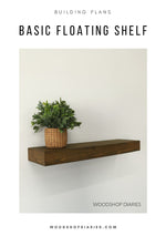 Load image into Gallery viewer, Basic Floating Shelf Plan
