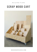 Load image into Gallery viewer, Scrap Wood Storage Cart Plans
