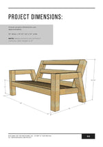 Load image into Gallery viewer, Outdoor Loveseat Building Plans
