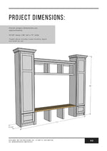 Load image into Gallery viewer, Mudroom Cabinets Building Plans
