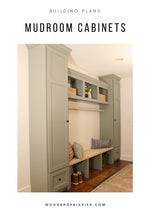 Load image into Gallery viewer, Mudroom Cabinets Building Plans
