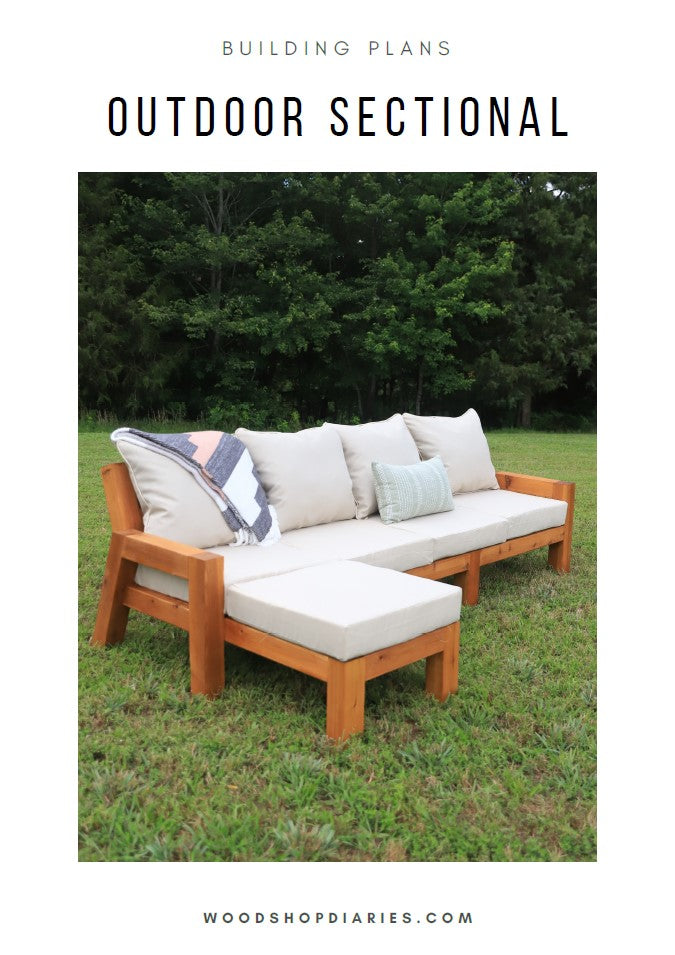 Diy Outdoor Sectional Exterior Couch Woodshop Diaries Outdoor