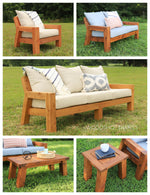 Load image into Gallery viewer, Matching Outdoor Furniture Building Plans Bundle
