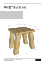 Load image into Gallery viewer, Outdoor Side Table Building Plans
