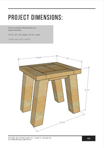 Outdoor Side Table Building Plans