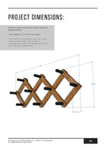 Load image into Gallery viewer, Accordion Coat Rack Plans
