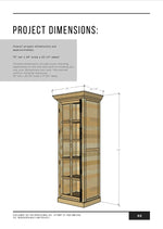 Load image into Gallery viewer, Glass Door Linen Cabinet PDF Plans
