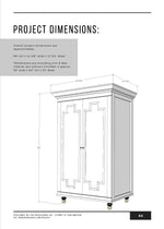 Load image into Gallery viewer, Armoire Cabinet PDF Plans

