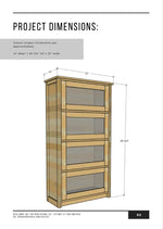 Load image into Gallery viewer, Barrister Bookcase Building Plans
