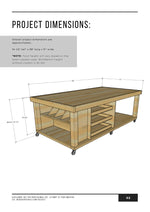 Load image into Gallery viewer, Large Mobile Workbench with Storage Plans
