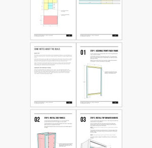 Tall Chest of Drawers Dresser Plan
