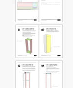Load image into Gallery viewer, Glass Door Linen Cabinet PDF Plans
