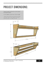 Load image into Gallery viewer, Wall Mounted Shoe Rack Plans
