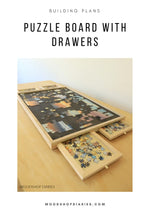 Load image into Gallery viewer, Puzzle Board with Drawers Plans
