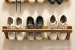 Load image into Gallery viewer, Wall Mounted Shoe Rack Plans
