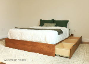 Platform Storage Bed Frame Plans