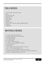 Load image into Gallery viewer, Glass Door Linen Cabinet PDF Plans
