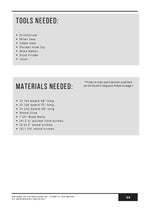Load image into Gallery viewer, List of tools and materials needed for a DIY project on a white background
