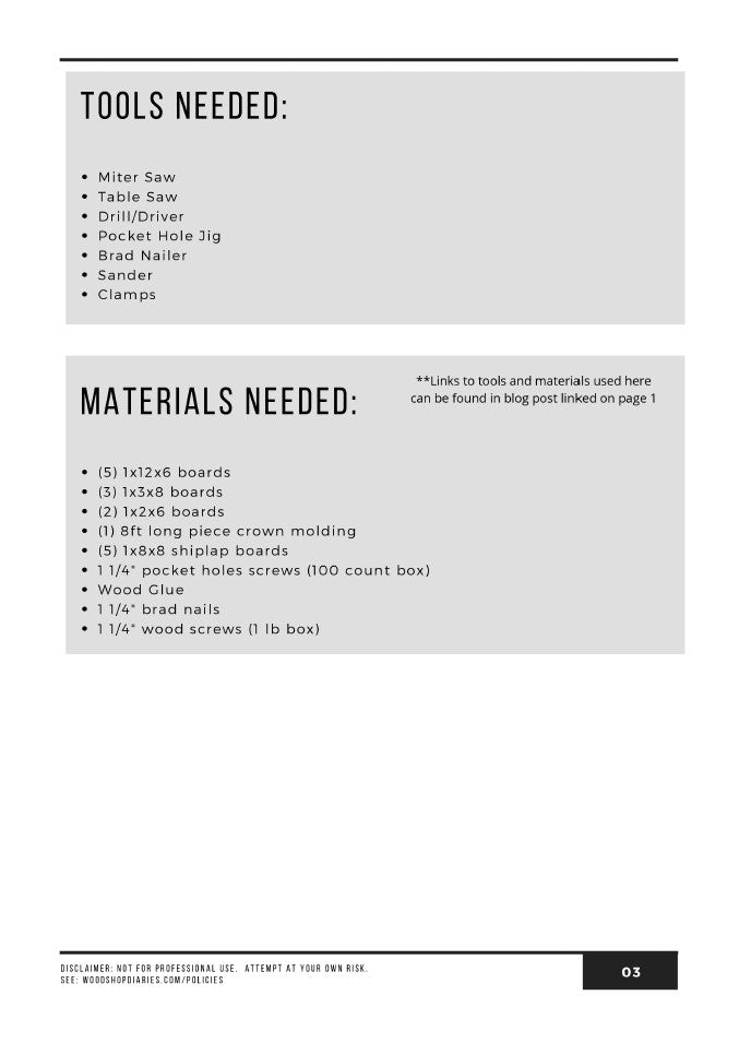 Countertop Hutch Building Plans