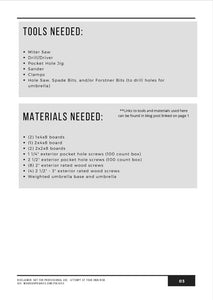 Umbrella Stand Side Table Plans