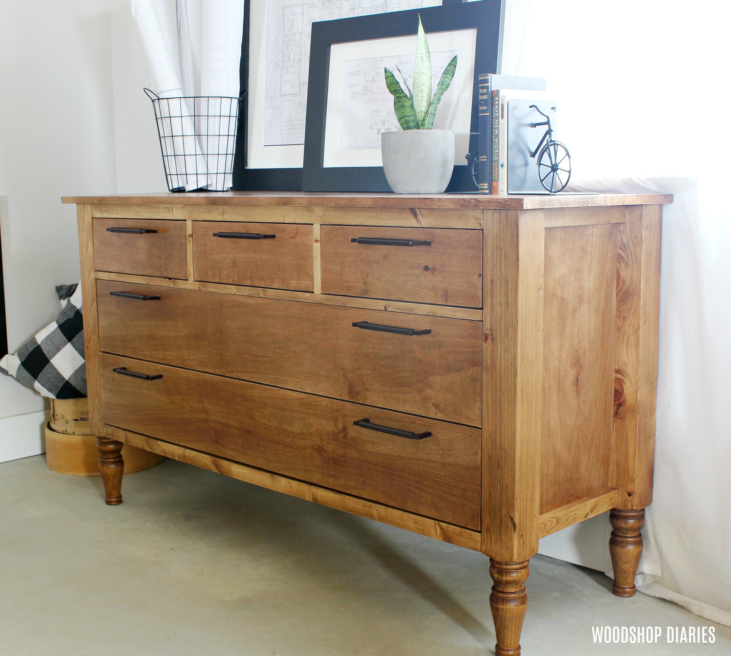DIY 5 Drawer Dresser Printable PDF Building Plans – Woodshop Diaries DIY 5 Drawer Dresser Printable PDF Building Plans – Woodshop Diaries