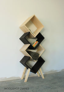 Modern Geometric Bookshelf