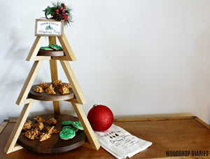 Tiered Christmas Tree Serving Tray Plans