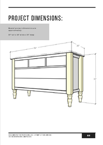 5 Drawer Dresser PDF Plans